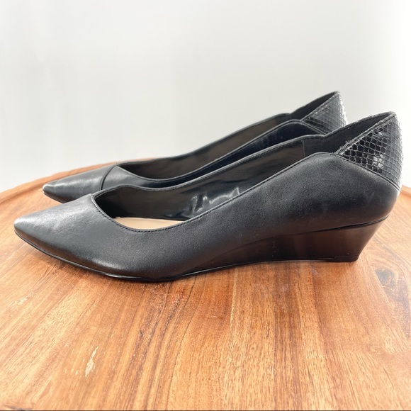 nine west evertono black heels size 8.5 - Picture 4 of 11